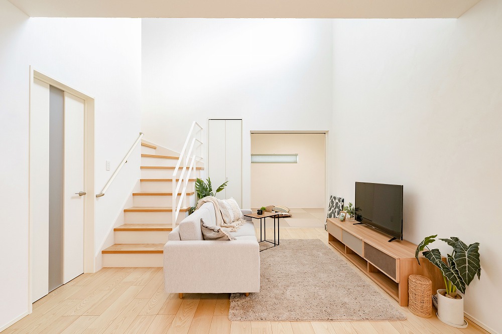 家族が繋がるリビング