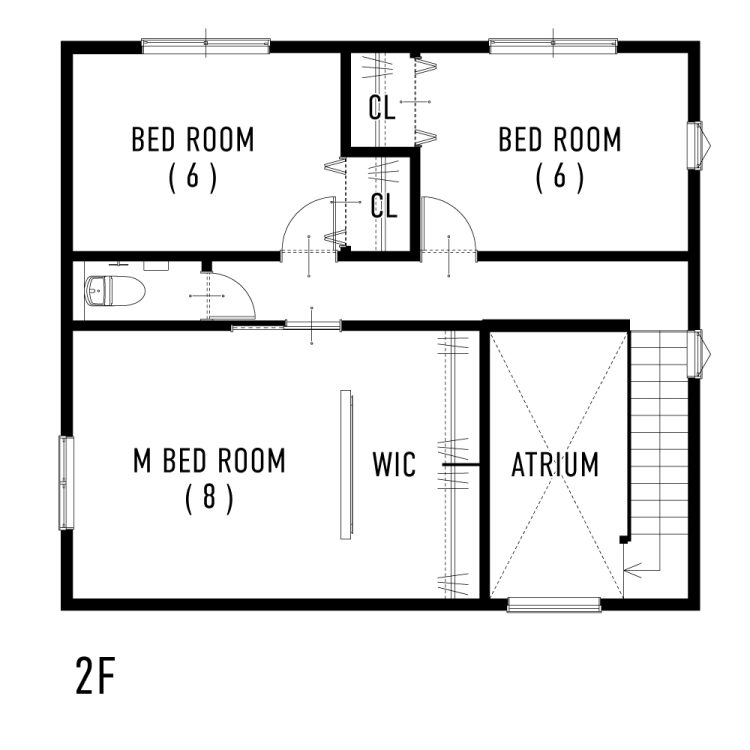18号地間取り図(英語)_2階