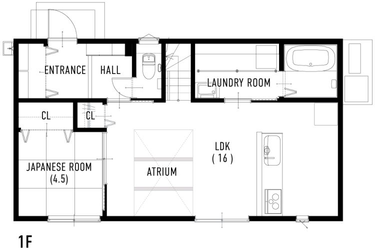 6号地間取り図_1階